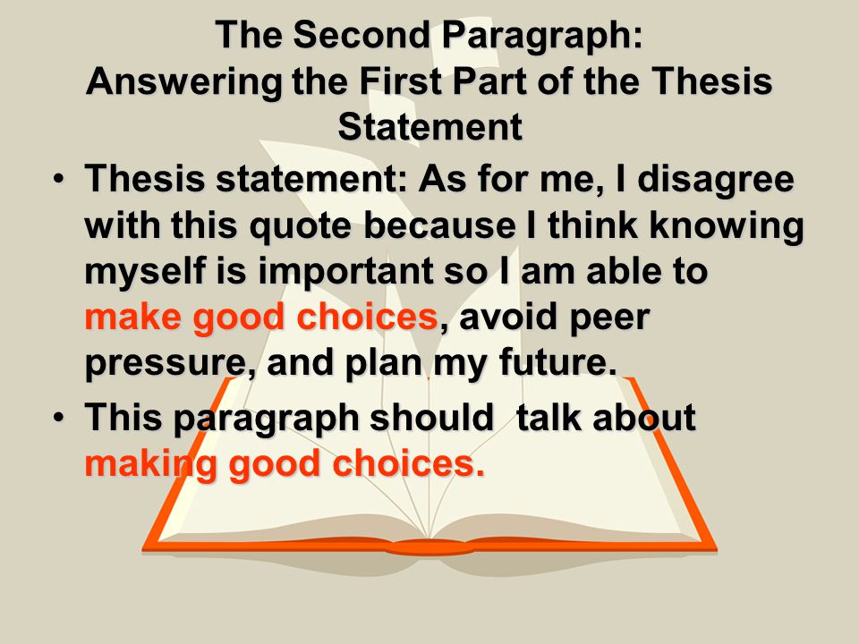 What is a good thesis statement for peer pressure